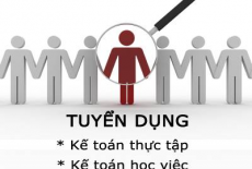 Tuyển kế toán học việc và sinh viên thực tập kế toán