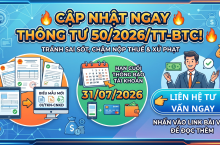 Tổng hợp điểm mới Thông tư 50/2026/TT-BTC về quản lý thuế Hộ kinh doanh