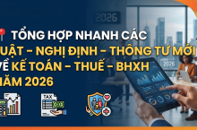 Tổng Hợp Luật, Nghị Định, Thông Tư Mới Về Kế Toán - Thuế - BHXH Năm 2026