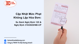 Cập nhật mức phạt không lập hóa đơn theo Nghị định mới