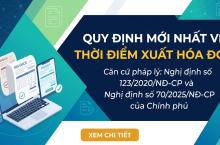Quy định mới về thời điểm xuất hóa đơn điện tử: Bán hàng hóa & cung cấp dịch vụ (2025)