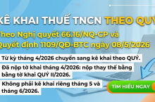 Kê Khai Thuế TNCN Theo Quý Từ 01/07/2026 – Cập Nhật Mới Nhất
