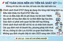 Kế Toán 2026 Nên Ưu Tiên Rà Soát Gì? 9 Nội Dung Quan Trọng