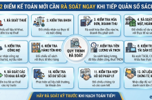 12 Điểm Kế Toán Mới Cần Rà Soát Ngay Khi Tiếp Quản Sổ Sách