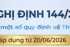 Tổng hợp Nghị định 144/2026/NĐ-CP: Thuế GTGT có điểm gì mới từ 20/06/2026?