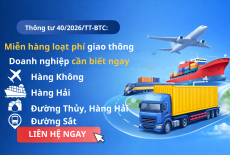 Thông tư 40/2026/TT-BTC: Miễn hàng loạt phí giao thông – Doanh nghiệp cần biết ngay