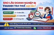 Bao Lâu Doanh Nghiệp Bị Thanh Tra, Quyết Toán Thuế Một Lần? 
