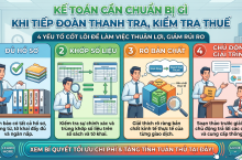 Kế toán cần chuẩn bị gì khi tiếp đoàn thanh tra kiểm tra thuế? Checklist đầy đủ & đúng trọng tâm