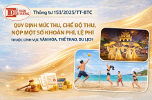 Mức thu phí, lệ phí trong lĩnh vực văn hóa, thể thao, du lịch: Theo thông tư số 153/2025/TT-BTC