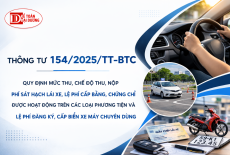 Quy định mức thu, chế độ thu, nộp phí sát hạch lái xe, lệ phí cấp bằng, chứng chỉ được hoạt động trên các loại phương tiện và lệ phí đăng ký, cấp biển xe máy chuyên dùng: Theo thông tư 154/2025/TT-BTC