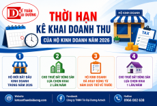 Thời hạn kê khai doanh thu của hộ kinh doanh năm 2026: Những mốc quan trọng cần biết