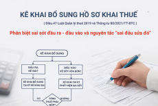 Kê khai bổ sung hồ sơ khai thuế theo luật mới nhất: Phân biệt sai sót đầu ra – đầu vào và nguyên tắc “sai đâu sửa đó”