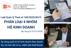 Phân loại 4 nhóm hộ kinh doanh từ 1/1/2026