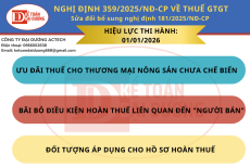 Nghị định 359/2025/NĐ-CP thay đổi và bổ sung Nghị định 181/2025/NĐ-CP: Thuế GTGT, Ưu Đãi Cho Nông Sản, Hoàn Thuế & Đối Tượng Áp Dụng