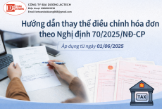 Hướng dẫn thay thế điều chỉnh hóa đơn theo Nghị định 70/2025/NĐ-CP