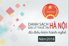 Danh sách đại lý thuế tại Hà Nội đủ điều kiện hành nghề (2018)