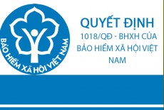Quyết định 1018/QĐ-BHXH của Bảo hiểm xã hội Việt Nam (bản gốc)